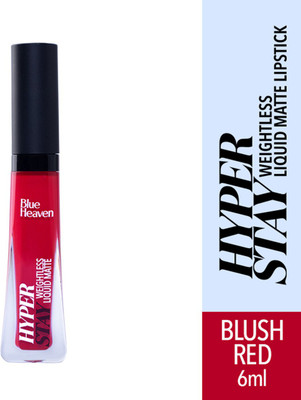 BLUE HEAVEN Hyperstay Elegance Matte Lip color Waterproof, Long lasting,Red-a(Red-A, 6 ml)