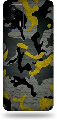 OggyBaba Realme X7 Max, Phone Back side Protector and Camera Protector Mobile Skin(Ultra Super Yellow-Camouflage Skin Skin Matte Finish)