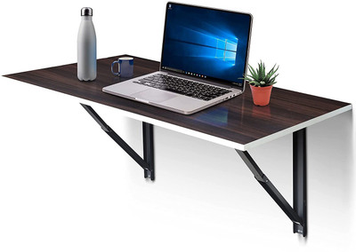 EuroQon Engineered Wood Study Table(Wall Mounted, Finish Color - Maple, Pre-assembled)
