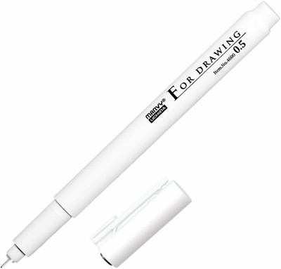 Marvy Uchida fine liner Fineliner Pen(Pack of 3, Ink Color - Black)