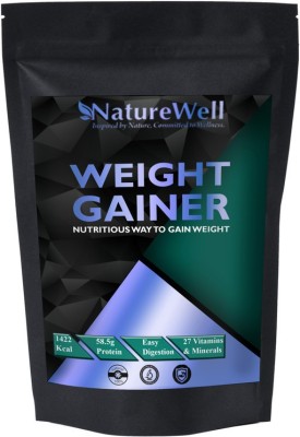 Naturewell Organics Mass High Protein Protein Weight Gainers/Mass Gainers (Chocolate) MW574 Pro Weight Gainers/Mass Gainers(1500 g, Chocolate)