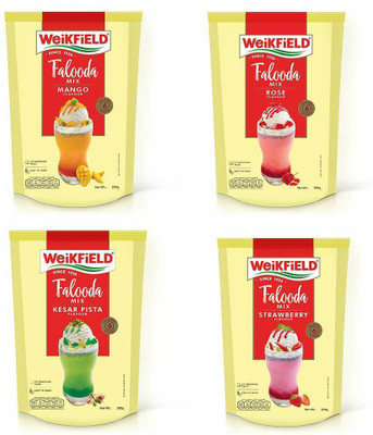WeiKFiELD FALOODA MIS KESAR PISTA, MANGO, ROSE STRAWBERRY PACK OF 4 800 GM 800 g(Pack of 4)