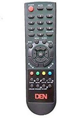 SHAILRON Compatible For DEN /CCN DIGITAL DTH 1445 Remote Controller DEN /CCN DIGITAL DTH 1445 Remote Controller Compatible Remote Controller(Black)