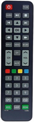 DVB Videocon V2BG Remote, Compatible for Videocon LCD/LED TV VIDEOCON Remote Controller(Black)