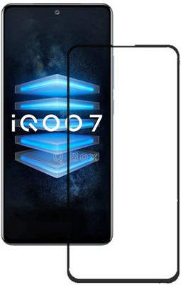 Q Box Edge To Edge Tempered Glass for Vivo IQOO 7(Pack of 1)