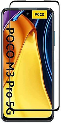 AKSHUD Edge To Edge Tempered Glass for POCO M3 Pro(Pack of 1)