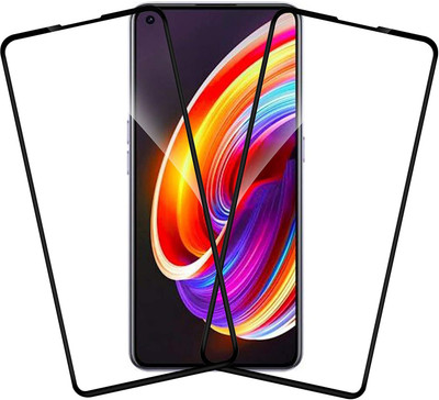 TINGTONG Edge To Edge Tempered Glass for Realme X7 Pro 5G(Pack of 2)
