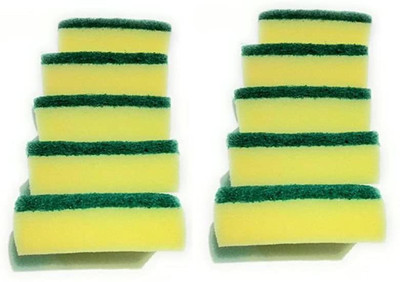 Ridhi Sidhi 2 in 1 Scrub Sponge(Regular, Pack of 10)