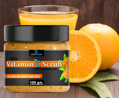 la'beardex Vitamin C Face Mask, Spot Clarifying & Glow Scrub(100 g)