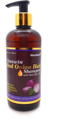 DANWIN RED ONION HAIR SHAMPOO WITH TEA TREE OIL 300ML(300 ml)
