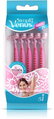 GILLETTE Simply Venus Hair Removal Razor for Women(Pack of 5)