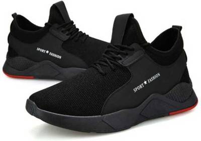 Ego by NS fashion Running Shoes For Men(Black , 9)