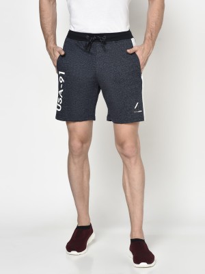 Octave Solid Men Grey Basic Shorts