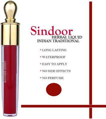 GABBU Maroon with Sponge-Tip- Applicator- Long lasting Chemical free Liquid(Maroon)
