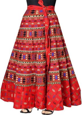 Stylo Urban Printed Women Wrap Around Multicolor Skirt