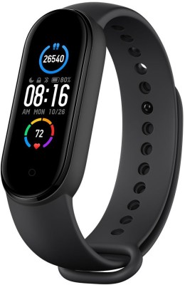 Mi Smart Band 5(Black Strap, Size : Regular)