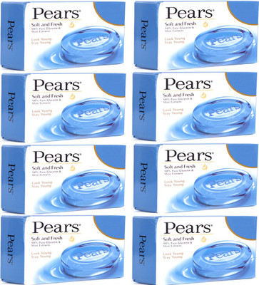 Pears Soft And Fresh Soap 8X100g(8 x 100 g)