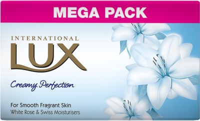 LUX International Creamy Swiss Moisturizer Beauty Soap For Glowing Skin Mega Pack(4 x 125 g)