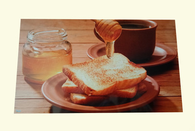 Welhouse India Rectangular Pack of 1 Table Placemat(Brown, Plastic)