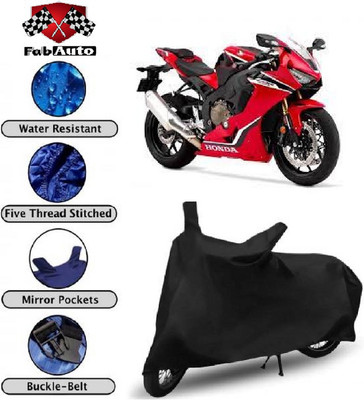 THE REAL ARV Waterproof Two Wheeler Cover for Honda(CBR 1000RR, Black)
