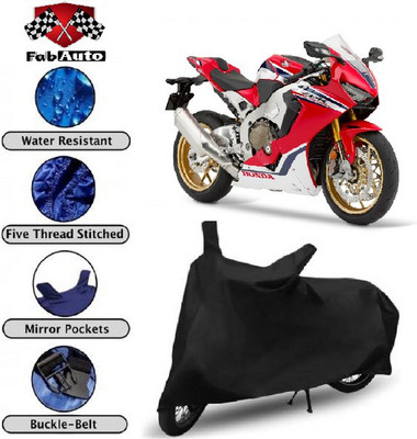 THE REAL ARV Waterproof Two Wheeler Cover for Honda(CBR1000RR Fireblade, Black)