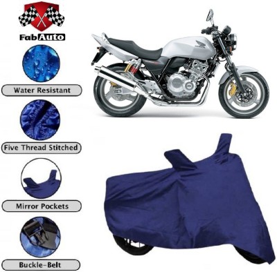 FabAuto Waterproof Two Wheeler Cover for Honda(CB 400, Blue)