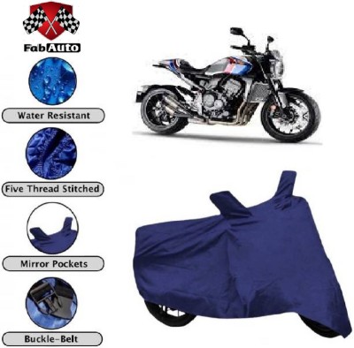 FabAuto Waterproof Two Wheeler Cover for Honda(CB1000R Plus, Blue)