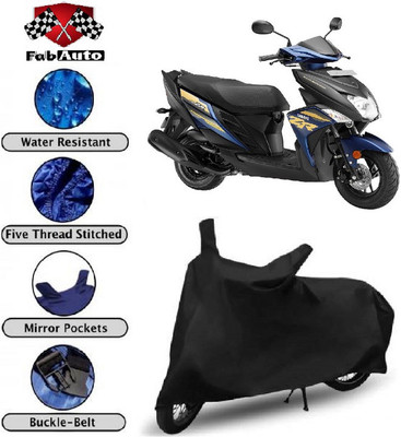 THE REAL ARV Waterproof Two Wheeler Cover for Yamaha(Cygnus Ray ZR, Black)