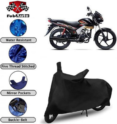 THE REAL ARV Waterproof Two Wheeler Cover for Mahindra(Centuro, Black)