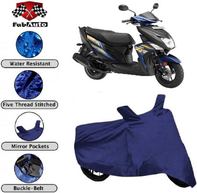 FabAuto Waterproof Two Wheeler Cover for Yamaha(Cygnus Ray ZR, Blue)