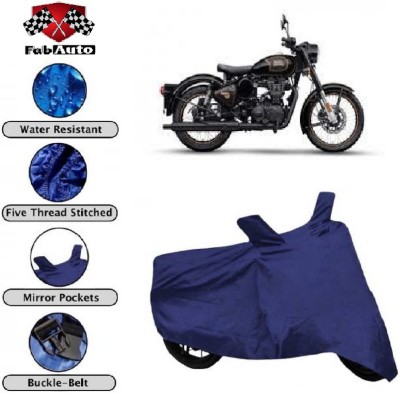 THE REAL ARV Waterproof Two Wheeler Cover for Royal Enfield(Classic 500, Blue)