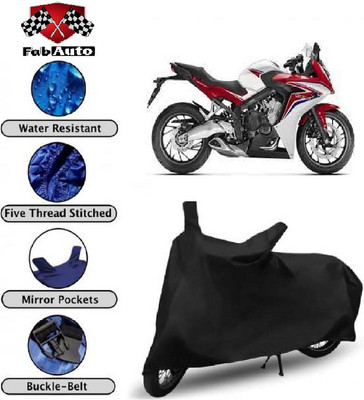 THE REAL ARV Waterproof Two Wheeler Cover for Honda(CBR 650F, Black)