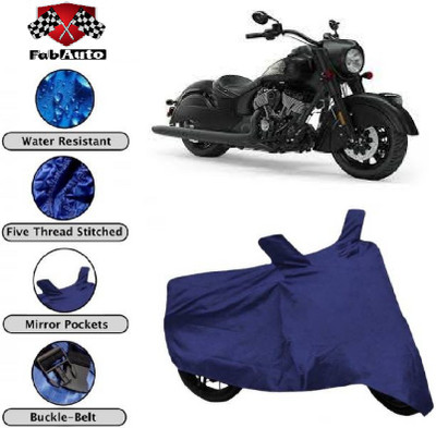 FabAuto Waterproof Two Wheeler Cover for Indian(Chieftain, Blue)