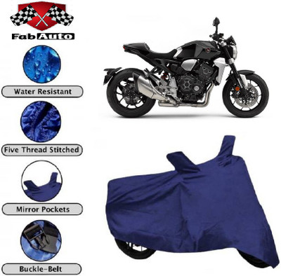 FabAuto Waterproof Two Wheeler Cover for Honda(CB 1000R, Blue)