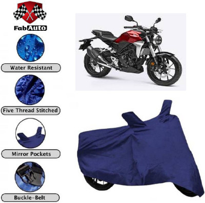 THE REAL ARV Waterproof Two Wheeler Cover for Honda(CB300R, Blue)