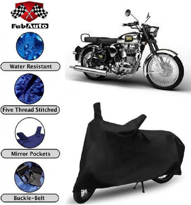 APNEK Waterproof Two Wheeler Cover for Royal Enfield(Classic Chrome, Black)