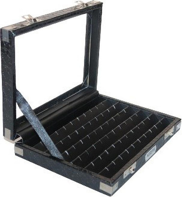 Triock Jewellery 60 Nosepin Stock Box Storage Box For Display Table-Top Display, Counter Vanity Box(Black)