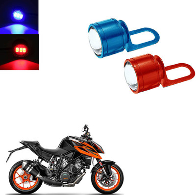 Vagary STROBE-LED-RED-BLUE-536 Tail Light Motorbike LED for KTM (12 V, 50 W)(Universal For Bike, Pack of 2)