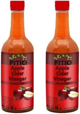 FITIO Apple Cider Vinegar for Weight Loss Vinegar (W) (Pack Of 2) Ultra Vinegar(2 x 500 ml)