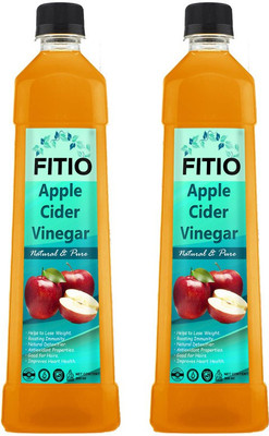 FITIO Apple cider vinegar with mother Vinegar (P) (Pack Of 2) Pro Vinegar(2 x 500 ml)