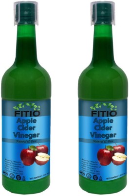 FITIO Nutrition Apple cider vinegar with mother Vinegar (L) (Pack Of 2) Ultra Vinegar(2 x 500 ml)