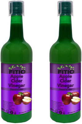 FITIO Apple cider vinegar with mother Vinegar (S) (Pack Of 2) Pro Vinegar(2 x 500 ml)