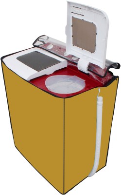 AAVYA UNIQUE FASHION Semi-Automatic Washing Machine  Cover(Width: 86.36 cm, Gold)