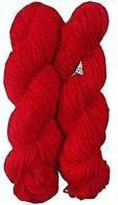 RCB Oswal Knitting Yarn 3 ply Wool, Red 300 gm Best Used with Knitting Needles, Crochet Needles Wool Yarn for Knitting. by Oswal suitable for everyone