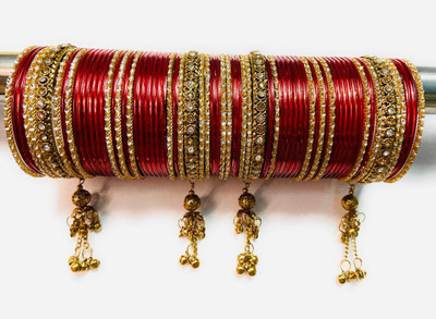 RAM MURTI ENTERPRISES Metal Bangle Set(Pack of 48)