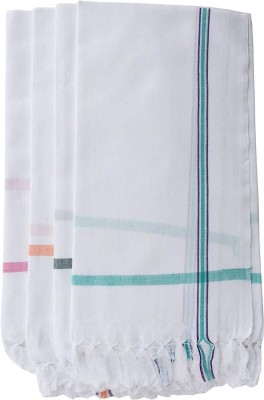 G Fabrics Cotton 200 GSM Bath Gamcha Set(Pack of 4)