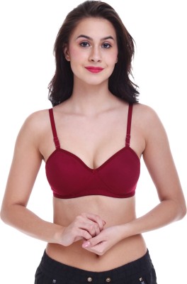 Shyam Sons FLAIR Women T-Shirt Non Padded Bra(Maroon)