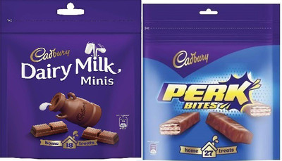 Cadbury PERK AND DAIRY MILK MINIS (175.5+126 GM) PACK OF 2 Bars(2 x 150.75 g)
