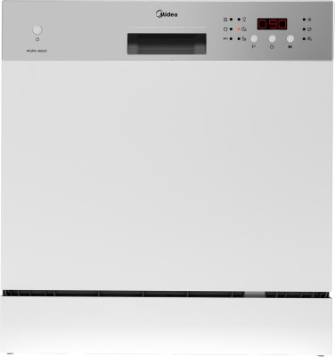Midea WQP8-3802D Free Standing 8 Place Settings Intensive Kadhai Cleaning| No Pre-rinse Required Dishwasher