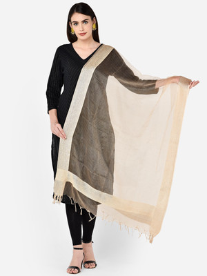 DUPATTA BAZAAR Silk Blend Solid Women Dupatta